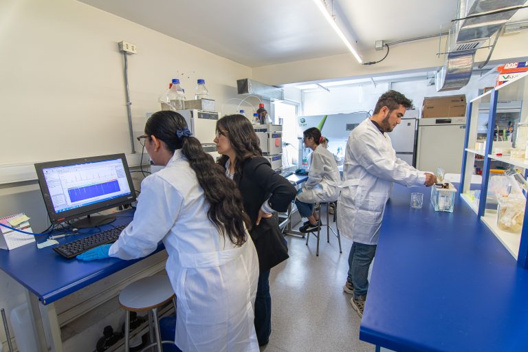 Laboratorio de análisis cromatográfico y química analítica verde